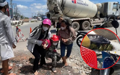 Người mẹ sinh năm 2000 bị xe bồn cán tử vong, bỏ lại 2 con song sinh: Hiện trường thương tâm ở Bình Dương