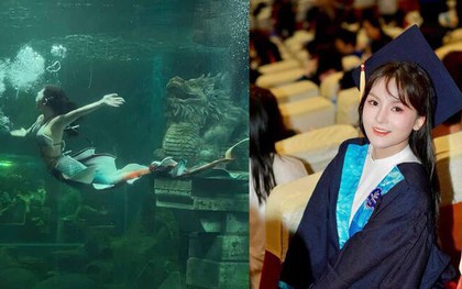 Nữ thạc sỹ xinh đẹp kể chuyện vui buồn nghề làm nàng tiên cá trong thủy cung