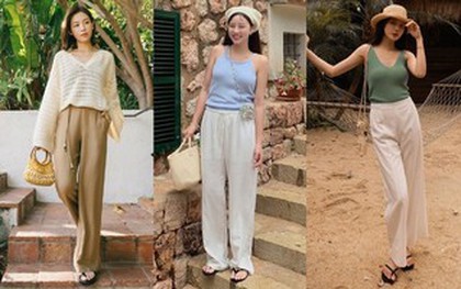 Quần ống rộng mặc đi du lịch là quá chuẩn: Chị em ghim ngay 10 công thức ai cũng có thể diện đẹp