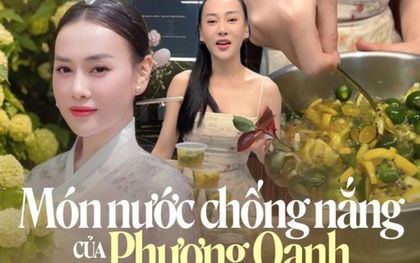 Phương Oanh kết thân với món nước chống nắng, trắng da làm từ 3 loại quả đầy collagen của người Việt, visual dịp nghỉ lễ khiến nhiều người ngẩn ngơ