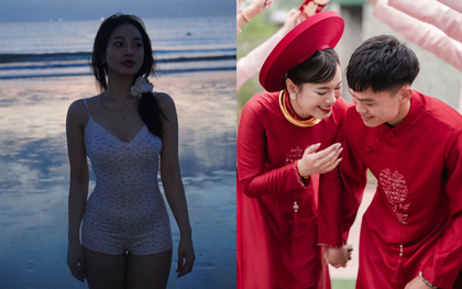 Vợ mới cưới của Hồ Văn Cường khoe visual nét căng, vóc dáng diện bikini đi biển mới gây xôn xao
