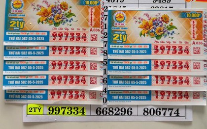 3 người tại Trà Vinh trúng 5 vé số độc đắc