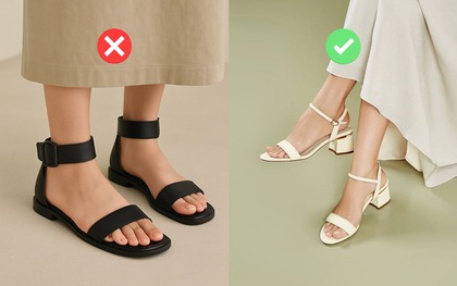 4 mẫu sandal khiến chân trông ngắn một mẩu, hội  chiều cao khiêm tốn nên né xa