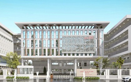Cận cảnh trường THPT mới cực to đẹp, tuyển sinh TRÀN TUYẾN năm nay tại quận Hoàng Mai: Nhìn cơ sở vật chất mà mê!