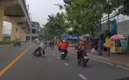 Đã xác định được thanh niên đạp xe máy ở TP Thủ Đức