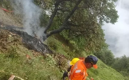 Rơi trực thăng ở Ấn Độ, không ai sống sót