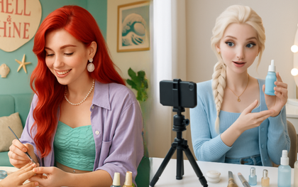 Khi dàn công chúa Disney được Việt hóa: Bạch Tuyết đến Hà Nội "review" bún đậu mắm tôm, nàng tiên cá Ariel là bà chủ tiệm nail