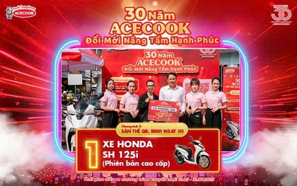 Mừng hành trình 30 năm, Acecook trao tận tay xe Honda SH 125i tới các khách hàng may mắn đầu tiên