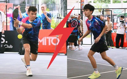 Lý Hoàng Nam so tài pickleball với sao trẻ Tống Nhật Minh vừa thắng VĐV top 2 châu Á, khán giả "há hốc" với loạt skill