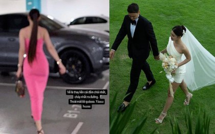 Người đẹp gây sốt với bóng lưng yêu kiều, body mỹ miều bên siêu xe: Hóa ra là nàng WAG sexy nhất làng bóng đá!