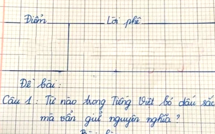 Từ nào trong Tiếng Việt bỏ dấu sắc mà vẫn giữ nguyên nghĩa?