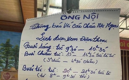 Nóng nhất MXH hôm nay: Ông nội thông báo quy định cho "khối nghỉ hè", một cháu có dấu hiệu không chấp hành!
