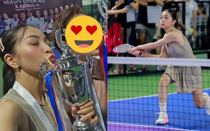 "Mối tình năm 17 tuổi" hot nhất làng bóng khoe visual trắng phát sáng, 2 lần vô địch pickleball trong 2 tháng