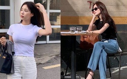 Đừng phối đồ cầu kỳ, chị em mặc áo thun theo 10 cách tối giản là sang trọng mọi lúc mọi nơi