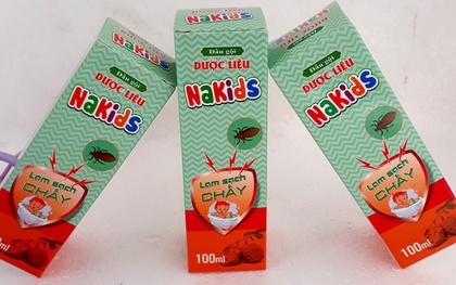 Ngừng ngay việc sử dụng lô dầu gội dược liệu Nakids làm sạch chấy
