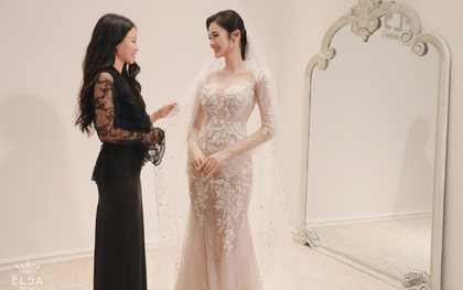Showroom váy cưới Elsa Bridal có gì đặc biệt mà khiến Hoa hậu Ý Nhi ghé thăm phải thử váy ngay?