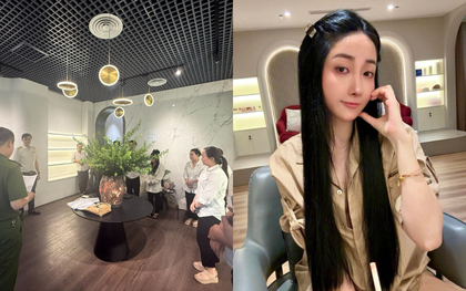 Cận cảnh cửa hàng tại trung tâm Hà Nội của Tiktoker Vũ Hồng Phúc "Cún Bông" vào thời điểm bị khám xét