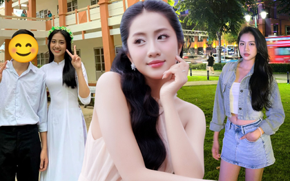 Lộ ảnh thời cấp 3 tự ti, da ngăm đen của Hà Trúc Linh - Hoa hậu Việt Nam: Lên phố "lột xác" quá đỉnh