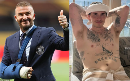 Quan hệ cha con nhà Beckham đã xấu tới mức: David bó bột tay, con cả bất hiếu chỉ mải khoe ảnh ở nhà vợ