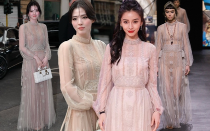 Han So Hee vẫn bị Dior "phân biệt đối xử", diện váy cũ từ 4 năm trước Angelababy từng mặc