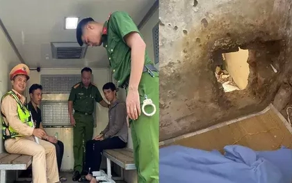 Đã bắt được 2 phạm nhân khoét tường vượt ngục khỏi trại giam ở Hà Nội