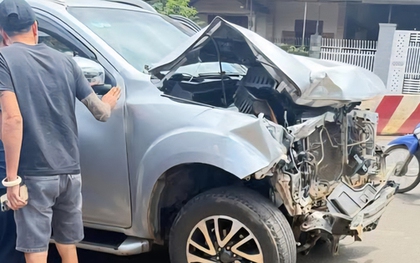 Xe bán tải gây tai nạn liên hoàn rồi chạy một đoạn xa, nhưng chưa xác định tài xế có cố ý hay không
