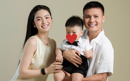 Quang Hải - Chu Thanh Huyền tung ảnh nét căng như poster phim, mừng sinh nhật đầu tiên của cậu quý tử Lido