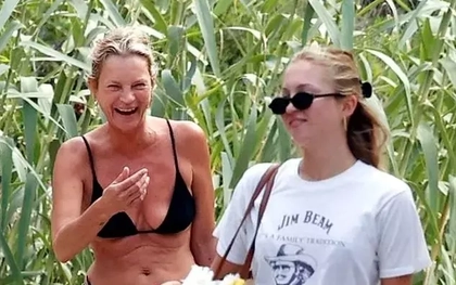 Mặt mộc gây sốc của Kate Moss