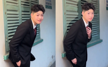Cậu cả Bánh Mì nhà Lâm Vỹ Dạ "lột xác" như tổng tài nhí, visual tuổi 14 nhìn mà sốc ngang