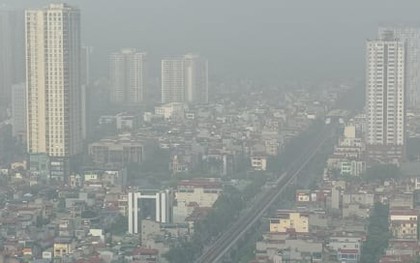 Hà Nội mù mịt sương từ sáng sớm, ô nhiễm không khí thứ 2 thế giới