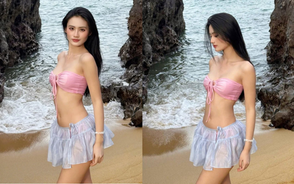 Ý Nhi mặc bikini nói đúng 2 từ về mình
