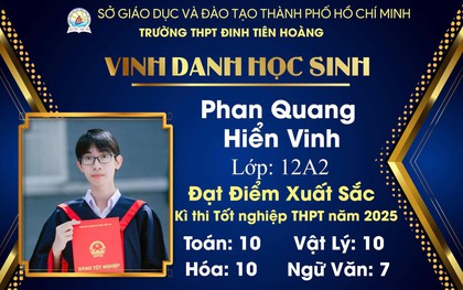 Chân dung thủ khoa khối A của TP HCM đạt điểm tuyệt đối 30/30