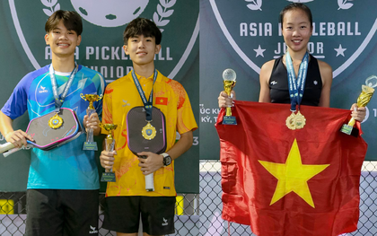 Pickleball Việt Nam "out trình", đại thắng tại giải châu Á: Lê Xuân Đức và Sophia Phương Anh giành cú đúp HCV