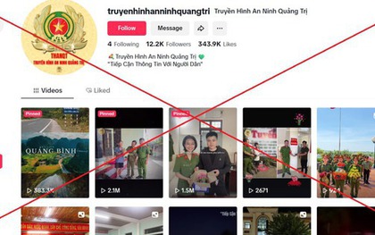 Sự thật trang Tiktok "Truyền hình An ninh Quảng Trị"
