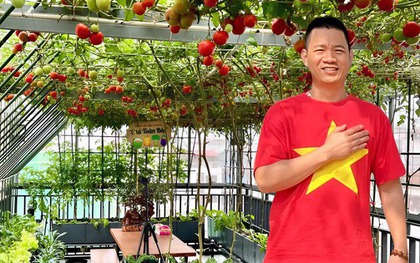 Gửi rau thay lời cảm ơn: Ông bố Hà Nội biến sân thượng thành vườn, tặng nông sản cho người ủng hộ thiện nguyện