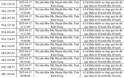 198 chủ xe mang biển số sau nhanh chóng nộp phạt nguội theo Nghị định 168