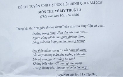 Đề thi Vẽ đang hot nhất MXH: Thơ như đề Văn, ai đọc xong cũng thổn thức vì quá có gu!