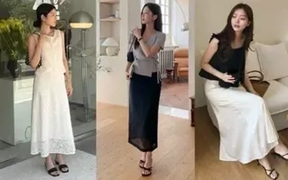 Kiểu chân váy đơn giản mà giờ đi đâu cũng gặp, cứ mặc lên là sang xịn mịn miễn bàn
