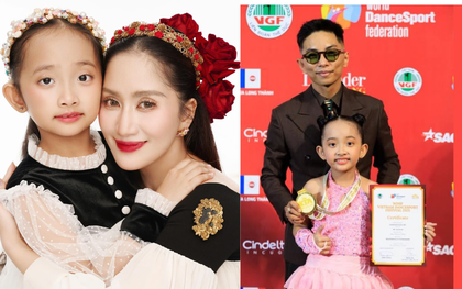 Con gái Khánh Thi và Phan Hiển 7 tuổi trổ nét xinh yêu như công chúa, vừa xuất sắc giành HCV dancesport