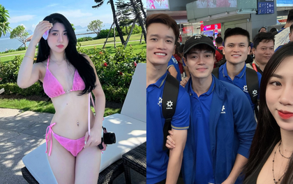 Em gái hot nhất làng bóng đá diện bikini nóng bỏng, khoe visual cực phẩm khiến dân mạng "bỏng mắt"