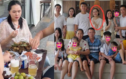 "Cam thường" bóc nhan sắc thật vợ tiểu thư của Duy Mạnh, xoá tan tin đồn chảnh choẹ với nhà chồng nông thôn
