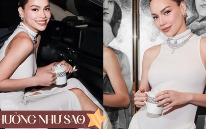 Hà Hồ cầm khư khư "chiếc cốc của hội nhà giàu", nhìn đơn giản mà giá không hề rẻ