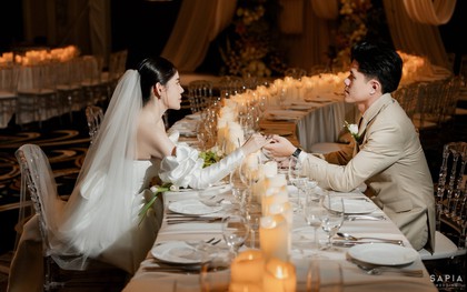 Ảnh nét căng trung vệ ĐT Việt Nam cưới mẹ đơn thân, đám cưới xa hoa nhất nhì làng bóng Việt