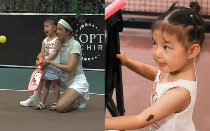 Hot quá, "Pam iu ơi" cũng chơi Pickleball rồi đây: Visual cưng xỉu, dân tình phát sốt