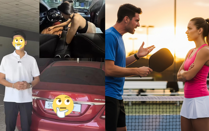 Video mặc đồ Pickleball "tòm tem" trên xe xôn xao mạng xã hội hóa ra chỉ là "content"?