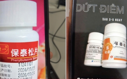 Tử vong sau khi uống thuốc chống viêm Phenylbutazone đã bị cấm lưu hành