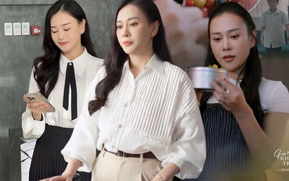 Phương Oanh thăng hạng phong cách, có cả loạt set đồ công sở đẹp mê trong phim mới