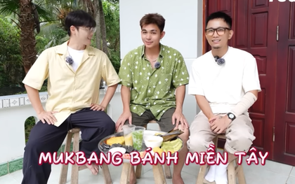 Món bánh miền Tây màu xanh đen khiến Jun Phạm "phát khóc" chỉ sau 1 miếng, Thanh Duy ăn là muốn nhún nhảy