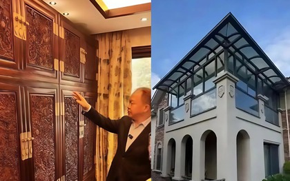 Tay trắng làm nên “vàng ròng”, doanh nhân chi 36 tỷ đồng xây biệt thự 600m2 to nhất làng báo hiếu bố mẹ: Choáng với bàn ghế 3 tỷ, giường hơn 1 tỷ
