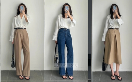 Nàng công sở mặc đẹp cả tuần chỉ với 1 chiếc áo sơ mi